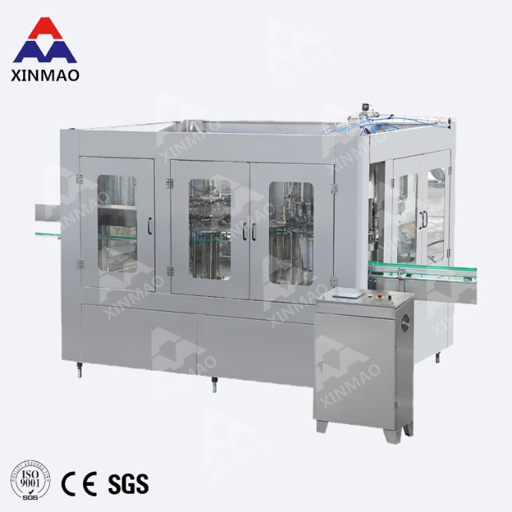 The whole machine adopts the structure of hanging bottle - neck conveyor